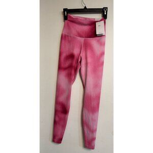 Nike One Dri-FIT Womens High-Rise Full-Length Leggings Pink Tie-Dye Print XS